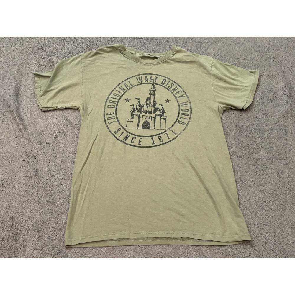 Disney Parks Walt Disney World Since 1971 Castle Graphic T-Shirt Green Small